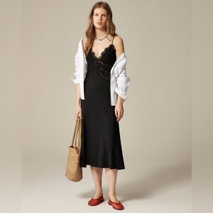 J. Crew Collection lace slip dress